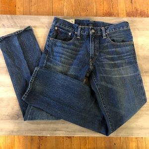 Ralph Lauren Polo Varick Slim Straight Jeans Dark